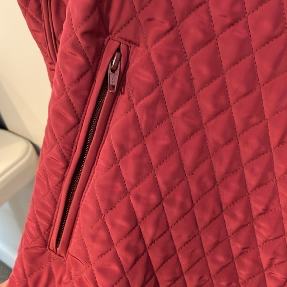 J. McLaughlin Women's Mauve Quilted Fleece Lined Full Zip Jacket Size Medium - Picture 2 of 14